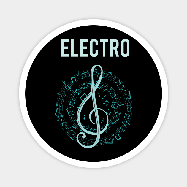 Music Note Circle Electro Magnet by Hanh Tay